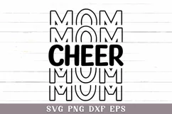 Cheer Mom SVG, Cheer Mom Stacked SVG, Cheer Mom Life SVG Product Image 2