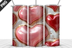 Valentines Love Skinny Tumbler PNG Wrap| Valentines Tumbler Product Image 5