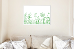 Green Meadow Floral Border Embroidery Design Product Image 4