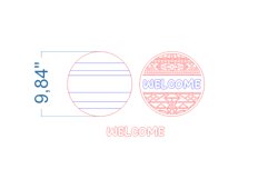 Welcome SVG laser cut file for Glowforge Product Image 4