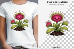 Cute venus flytrap png design for T-shirts Product Image 4