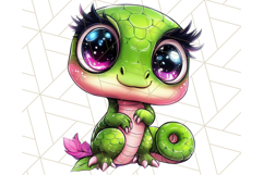 Jungle Creatures Kawaii Clipart PNG, Cute Rainforest Animal Product Image 4