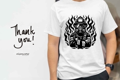 Firefighter Silhouette Vector Illustration Product Image 4