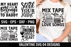 Valentine&#039;s Day SVG Design - My Heart Belongs to Daddy Product Image 1