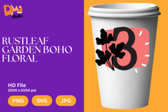 Rustleaf Garden Boho Floral Monogram Product Image 1