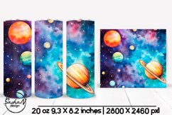 Space tumbler wrap, Cosmic landscape sublimation Product Image 1