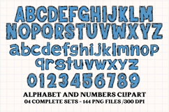 Snow White Alphabet png clipart, Snow letters doodle Product Image 4
