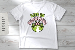 Life is Beautiful - Retro - SVG Design Vector Product Image 4