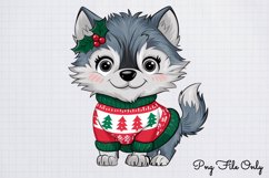 Woodland Christmas Animals Cliparts PNG Product Image 1