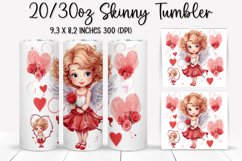 Valentine&#039;s Day Skinny Tumbler - Sublimation Tumbler Design Product Image 1