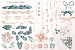 Valentines constructor. Watercolor love symbols clipart Product Image 4