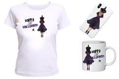 Halloween Witch clipart, Happy Halloween, witch sublimation Product Image 4