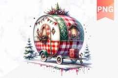 Christmas Whimsical Caravan - Clipart PNG Design Product Image 1