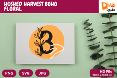 Hushed Harvest Boho Floral Monogram Product Image 1