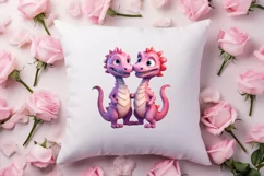 Valentines Day Animal Couple Clipart, Valentine Couple Product Image 4