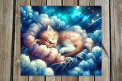 Sleeping kitten | Nursery tumbler Sublimation design P Product Image 4