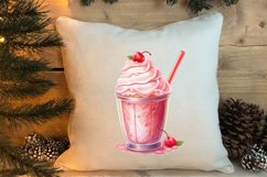 Pink Christmas Coffee Sublimation Clipart, Christmas PNG Product Image 4