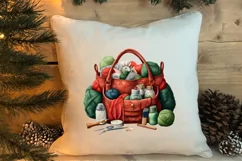 Festive Christmas Sewing Clipart , Christmas PNG Product Image 4
