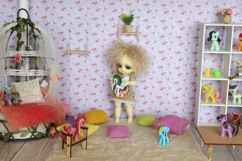 Roses wallpaper pink dollhouse nursery download file flowers Product Image 4