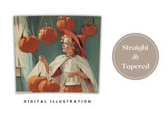 Vintage Halloween Tumbler Wrap, Pumpkins Tumbler Design Product Image 4