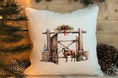 Western Christmas Cowboy Clipart Sublimation, Christmas PNG Product Image 4