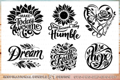 Inspirational SVG Bundle, Motivational Quotes, Flowers SVG Product Image 4