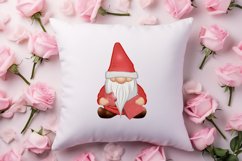 Gnome Watercolor Valentines Clipart, Valentines Clipart Product Image 4