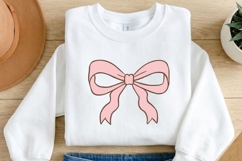 Pink Coquette Clipart Bundle PNG SVG, 37 Floral Bow Heart Product Image 4