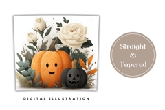 Halloween Pumpkin Tumbler Wrap, Fall Tumbler Sublimation Product Image 4