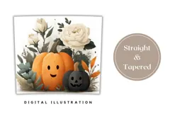 Halloween Pumpkin Tumbler Wrap, Fall Tumbler Sublimation Product Image 4