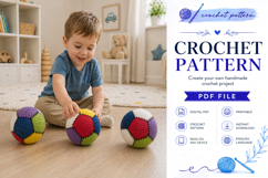 Colorful Baby Ball Crochet Pattern PDF Product Image 3