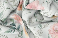 DIgital paper Flower Watercolor Seamless Pattern Product Image 6