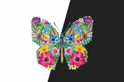 Flower Butterfly t-shirt sublimation print design png Product Image 2