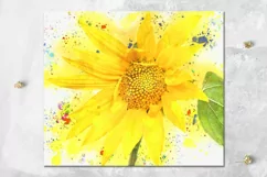 Watercolor rainbow Flowers | 8 Skinny Tumbler Sublimation Product Image 4