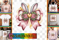 Stylish PNG Art for TSHIRTS, Easter Bow Product Image 1