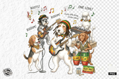 Cute Dogs Music Band Clipart Product Image 1