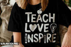 Teacher T-Shirt Sublimation PNG Bundle | 15 Designs Product Image 13
