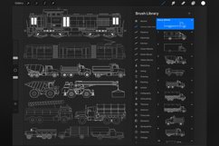 250 Procreate Vehicles side view Stamp Brushes Product Image 4