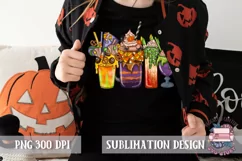 Halloween Sublimation Coffee and cocktails png Latte Product Image 2