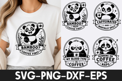 Funny Panda SVG | Cute Panda Quotes PNG DXF EPS SVG Product Image 1
