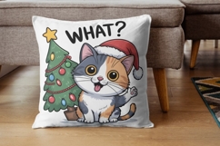 Funny Cat Christmas Sublimation Bundle - 12 Designs Product Image 4