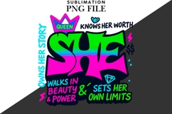 She motivational png design for T-shirts Product Image 2