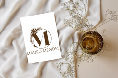 Crest Petal Monogram - Floral Crest Serif Monogram Font Product Image 3