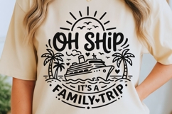 Oh Ship It's A Family Trip Svg, Family Cruise Svg. Product Image 5