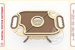 Wine Serving Tray - laser cutting file - Glowforge ready SVG Product Image 4