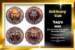 Evil Scary Cub Wind Spinner Sublimation - 04 Variation Product Image 1