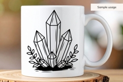 Hand Drawn Crystals SVG - Halloween Decor Product Image 4