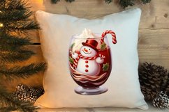 Christmas Wine Cup Sublimation Clipart Product Image 4