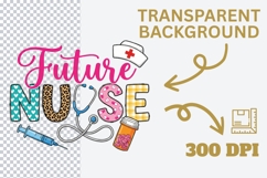 Future Nurse PNG Sublimation Design, Nursing Student Shirt Product Image 4