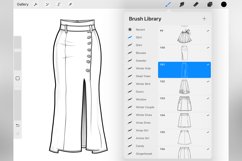 100 Procreate Skirts Stamp Brushes Product Image 4